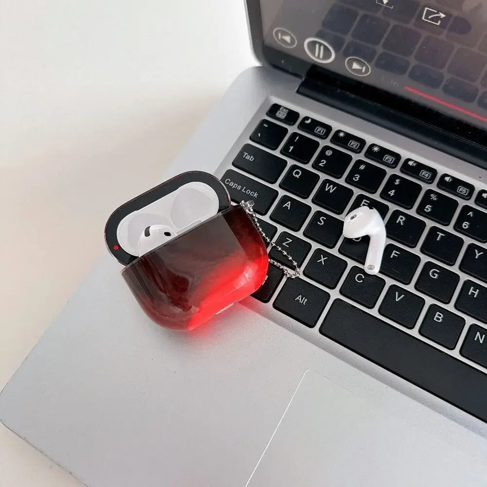CASE AirPods - błyszczący z ruchomym piaskiem
