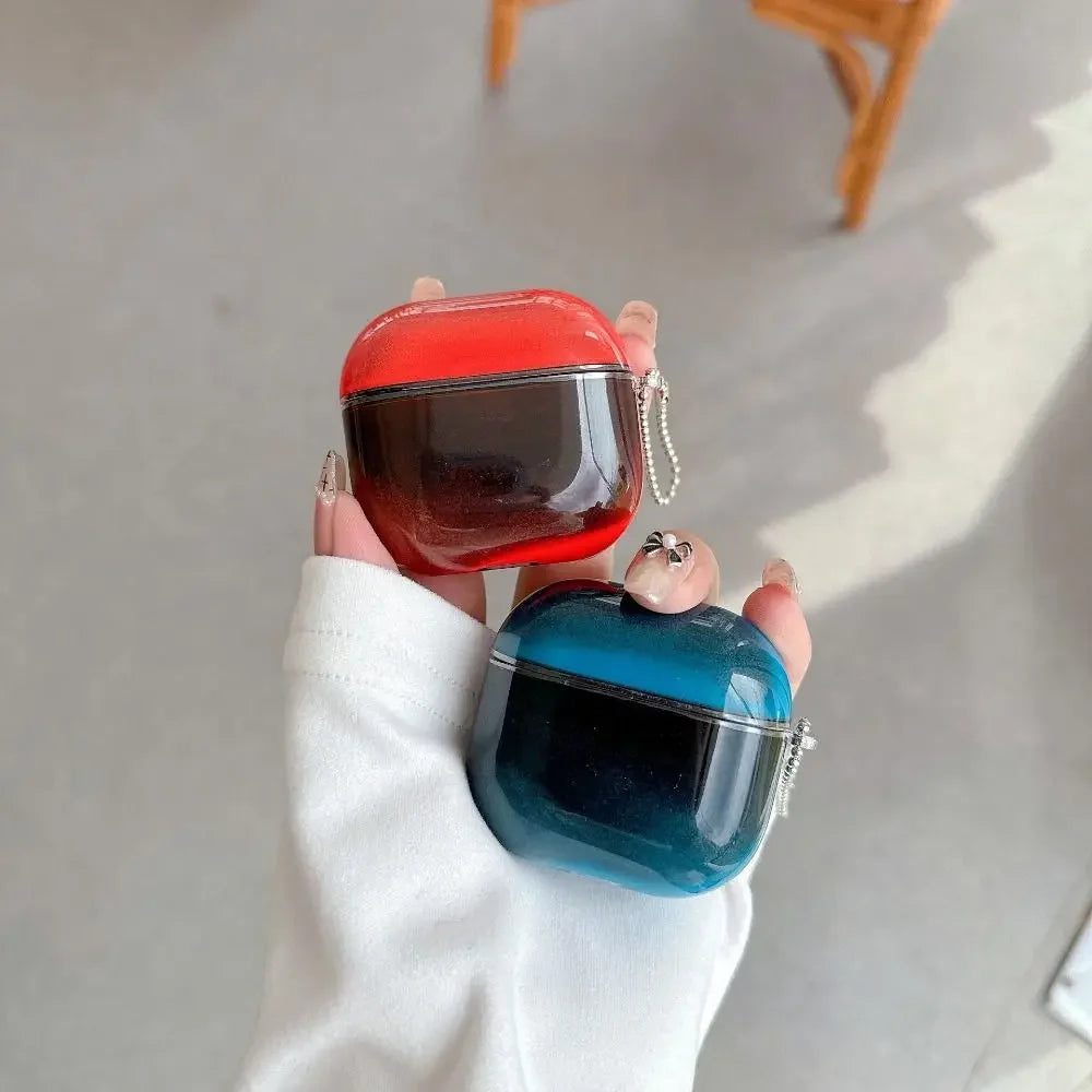 CASE AirPods - błyszczący z ruchomym piaskiem